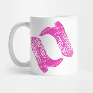 Pink Cowgirl Boots Mug